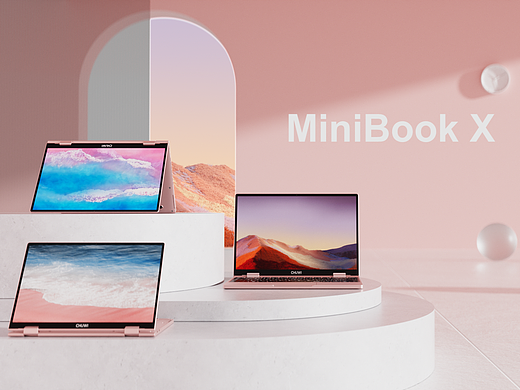 MiniBook X 粉色PC动画视频