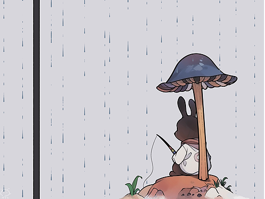 兔子们的"悠闲"生活