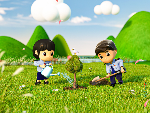 虚拟小税官_植树节