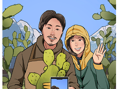 svg交互漫画  抖音集团公众号 8个发生在村里的故事