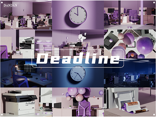 办公室动画 Deadline | C4D动态短片（个人主页-ZNjQ2MTI2NjA=） - 动画/影视 - 站酷设计师番茄蛋蛋糖原创素材 - 站酷ZCOOL