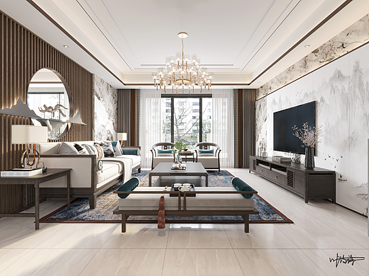 新中式|一抹神韵，一味禅意，宁静之下，处处皆景！