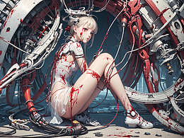 未来少女的赛博世界：炫酷赛博朋克风格壁纸