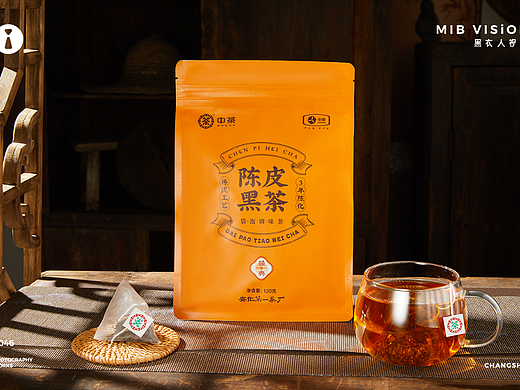 《中茶》陈皮黑茶 茶叶拍摄 | 长沙黑衣人摄影