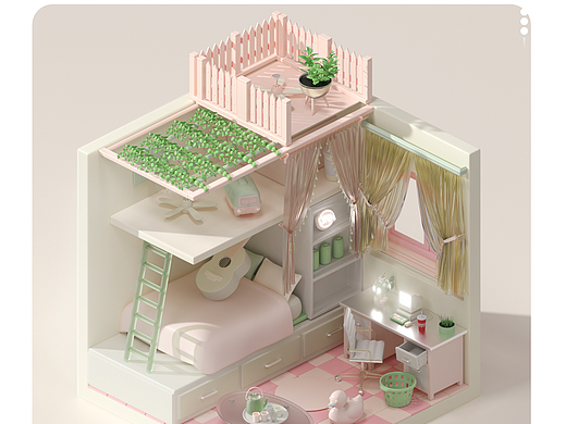 三维蜂巢—小房间