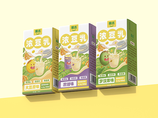 開鑫浓豆乳包装设计