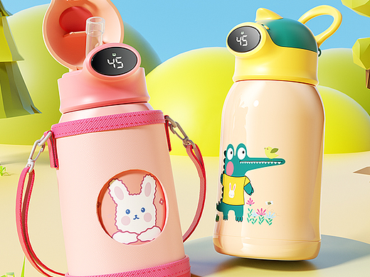 儿童保温杯详情页