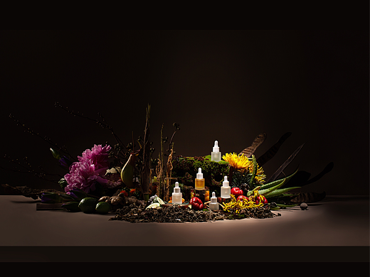 呈白瓷花精油拍摄案例