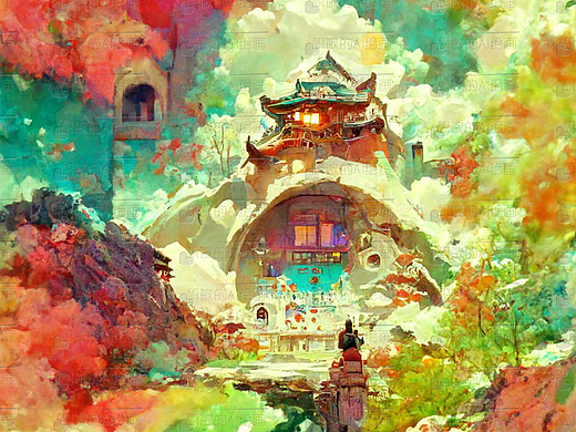 多彩山林·AI人工智能绘画艺术 #挑战一张封神#