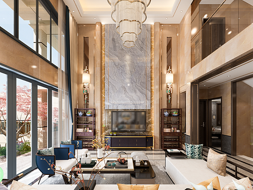 别墅装修 ▎挑空设计，视野宽阔、光影流动！