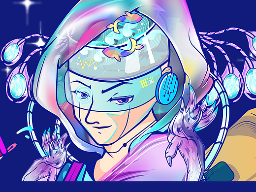 Ai潮流插画