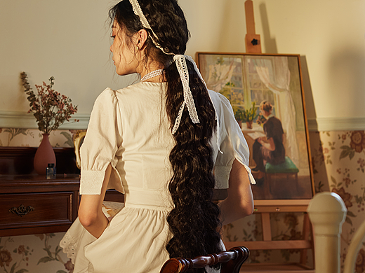 GUOE/法式复古女装设计师服装拍摄