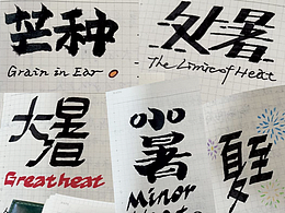 【夏至已至】二十四节气手写字