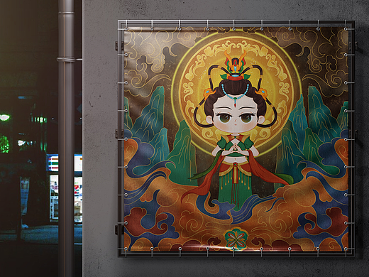 长月烬明之敦煌风插画 | 敦煌 | 敦煌卡通 | 国风插画