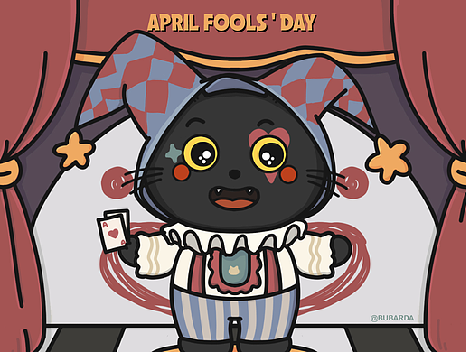 月历插画｜四月愚人节