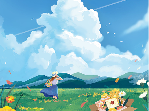 【顺丰速运】插画风景治愈系明信片伴手礼