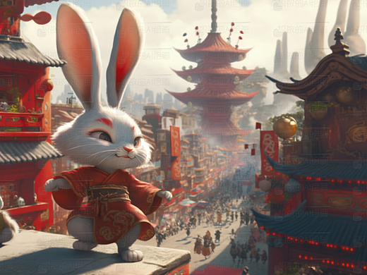 新年小兔子