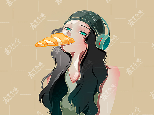004|插画·壁纸·半身像《偶尔可恶,永远可爱!》