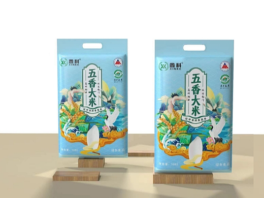 手绘大米包装设计