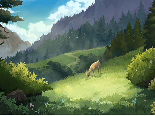 林间小鹿（个人主页-ZNjAxODUyNzI=） - 创作习作 - 站酷设计师菠萝上的脆皮原创素材 - 站酷ZCOOL