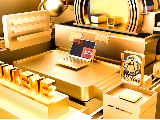 一个3D虚拟场景插画