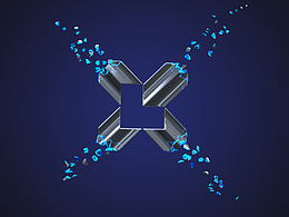 C4D動(dòng)畫渲染-炸裂的LOGO
