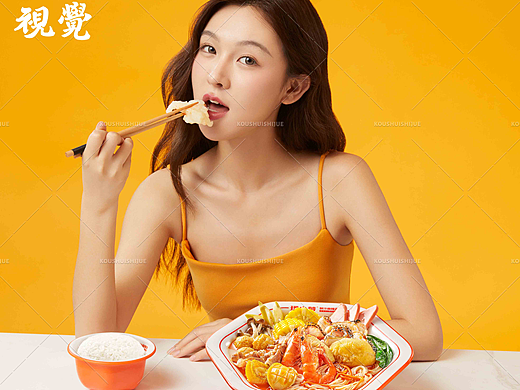 麻辣烫人像海报拍摄 | 理小梦鲜汁麻辣烫 X 口水视觉