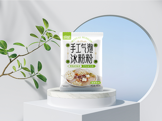 April作品「康雅酷」手工冰粉包装设计
