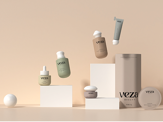 VEZA护肤品包装设计瓶子设计产品设计