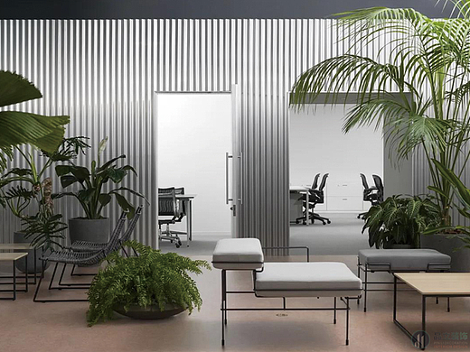 不锈钢波纹板装饰办公室简直绝了！