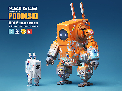 robot is lost / PODOLSKI