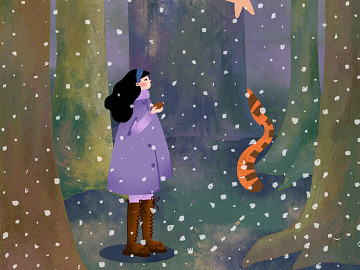 大雪/节气海报/商业插画