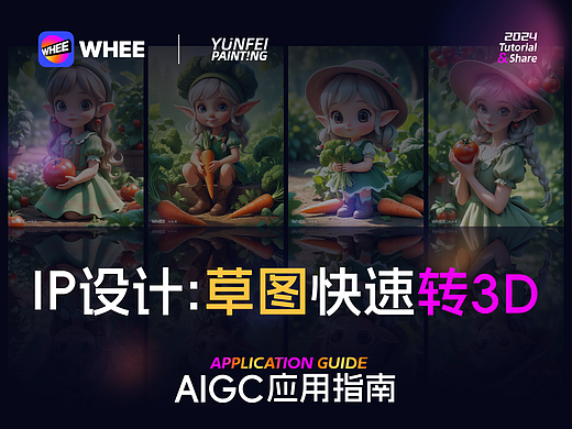 AIGC应用指南 | IP设计：草图快速转3D效果