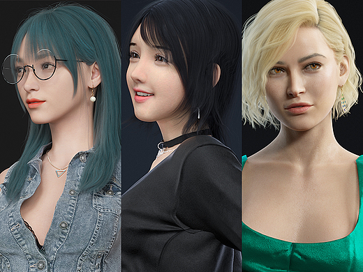 【DAZ-OC】人物渲染练习