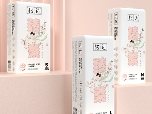 松达婴儿纸尿裤包装设计