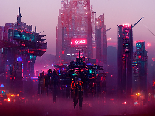 cyberpunk city