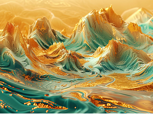 三维千里江山图|金碧辉煌