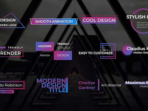 PR模板 | 简洁设计流畅动画彩色标题介绍活动公告视频