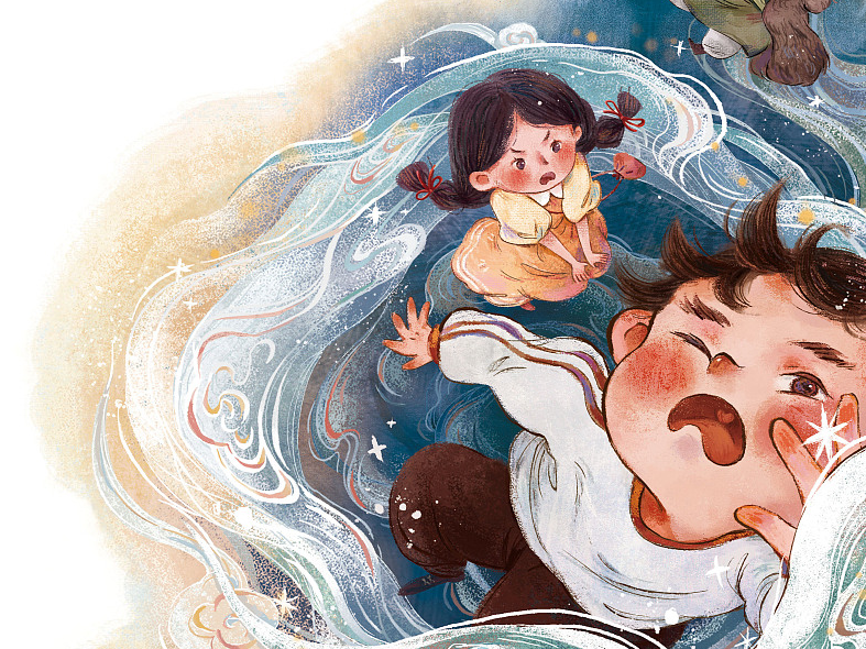 子鵺坊|《故宫奇遇记》插画绘制