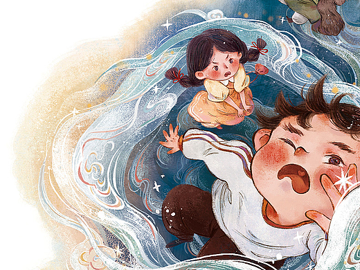 子鵺坊|《故宫奇遇记》插画绘制