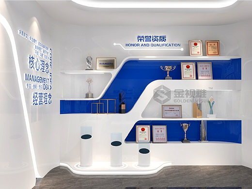 科技公司文化墙设计效果图案例|北京金视雅