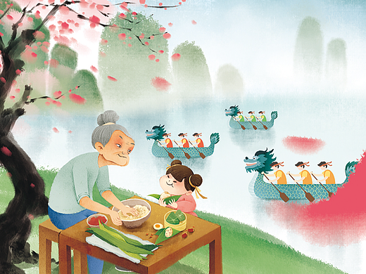 端午（個(gè)人主頁-ZNjI4NDY5NTY=） - 繪本 - 站酷設(shè)計(jì)師暮色漸藍(lán)123原創(chuàng)素材 - 站酷ZCOOL