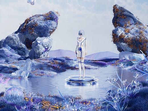 汤臣倍健 x  白无常C4D  虚拟人