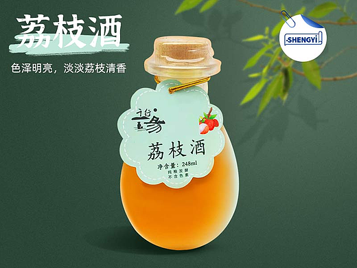 胜已【淡淡果香果酒详情设计案例赏析】