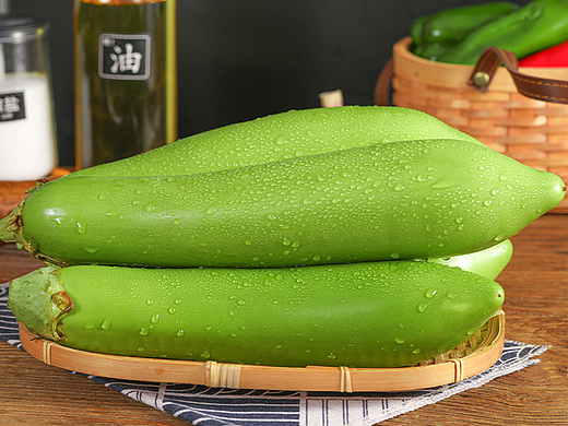 青茄子详情页 新鲜蔬菜产品描述 青茄子视频 茄子图片