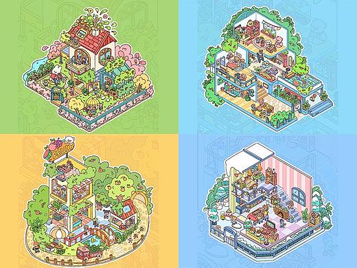 四季小屋场景合集