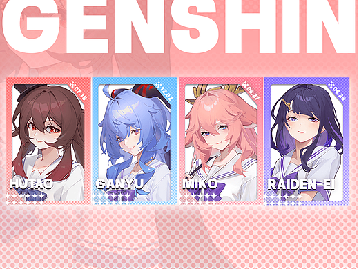 原神同人JK校园套组