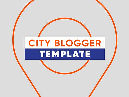 AE模板|时尚创意城市博主宣传图形设计版式动效排版
