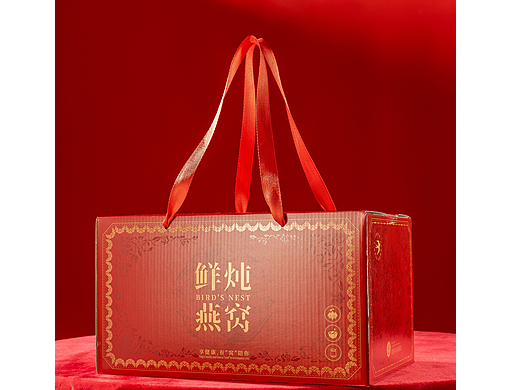 鲜炖燕窝织带绳礼盒