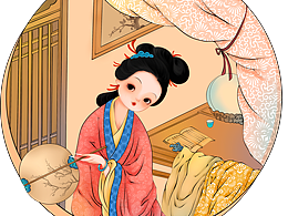 古風人物-仕女圖